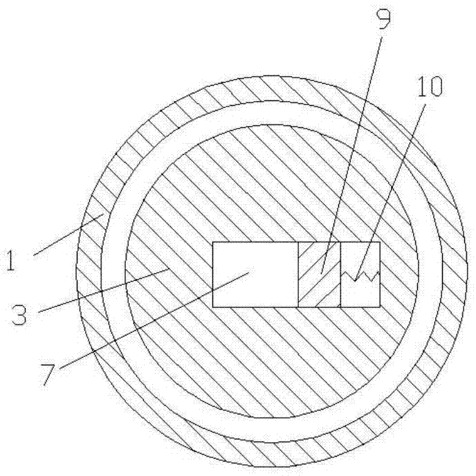 Piston device having volume cavity in top