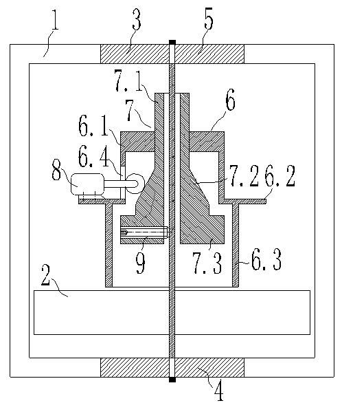 Taper sleeve type limiting device for lifting mechanism of roller-bit hole rig