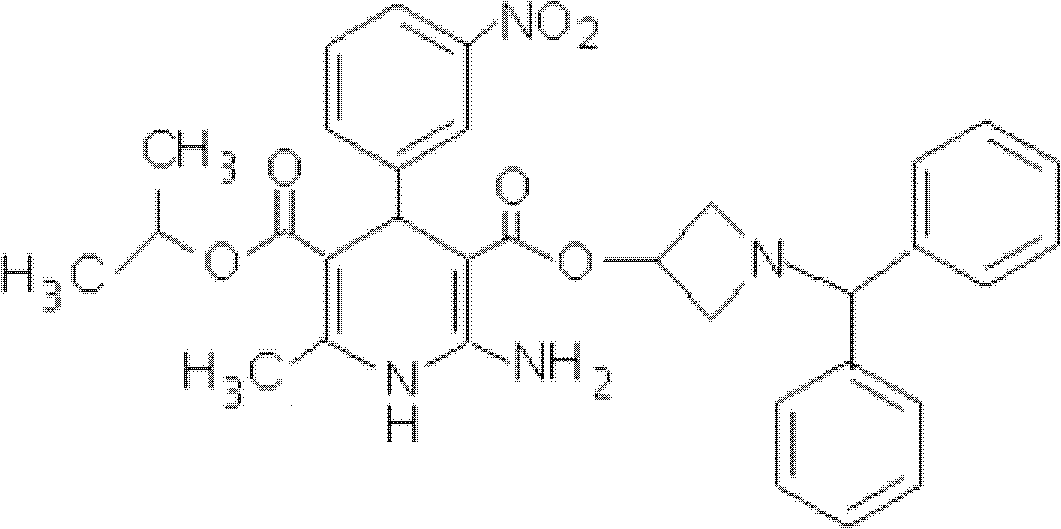 Azelnidipine quick-releasing drug preparation and preparation method