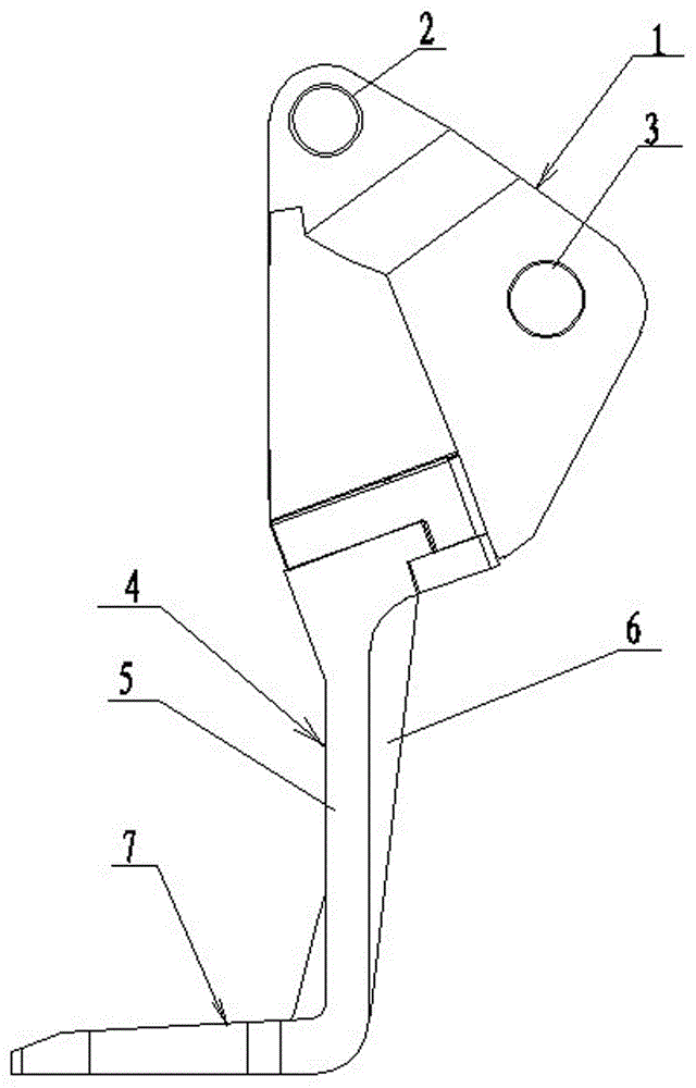 An aircraft model test attitude realization device