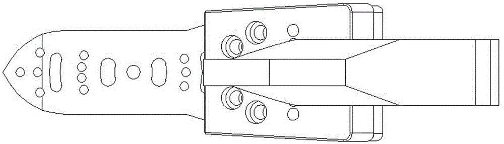 An aircraft model test attitude realization device