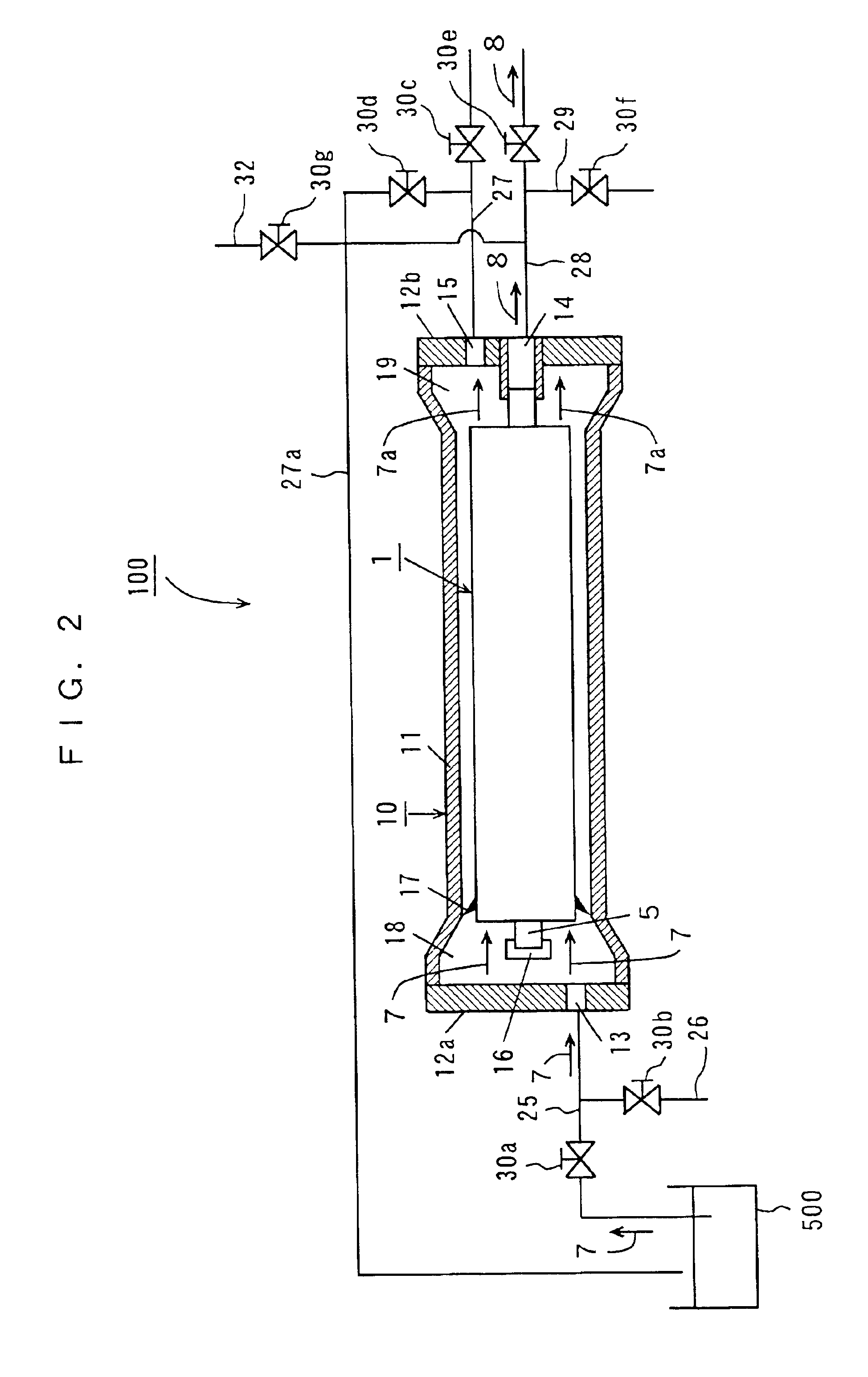 Running method and treatment system for spiral wound membrane element and spiral wound membrane module