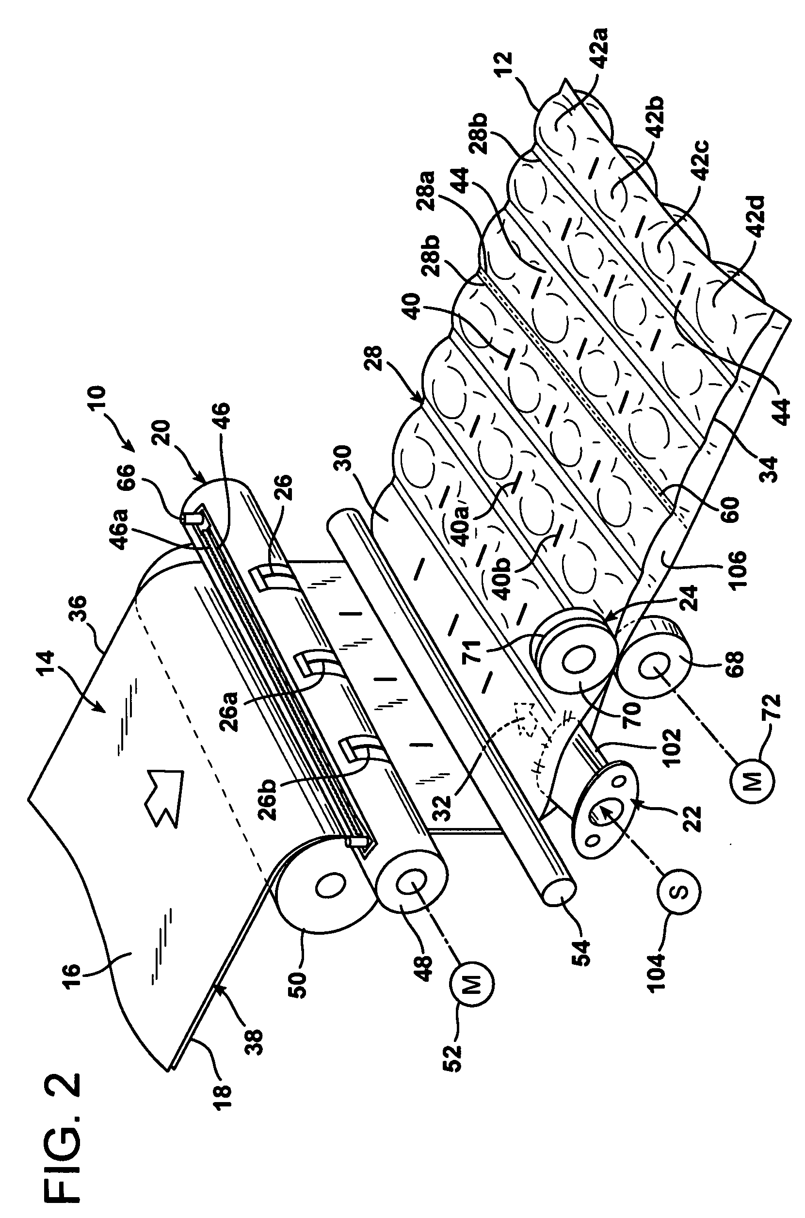 Apparatus and method for making inflated articles