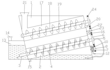 Heat storage equipment for absorbing heat energy of molten calcium carbide by binary salt