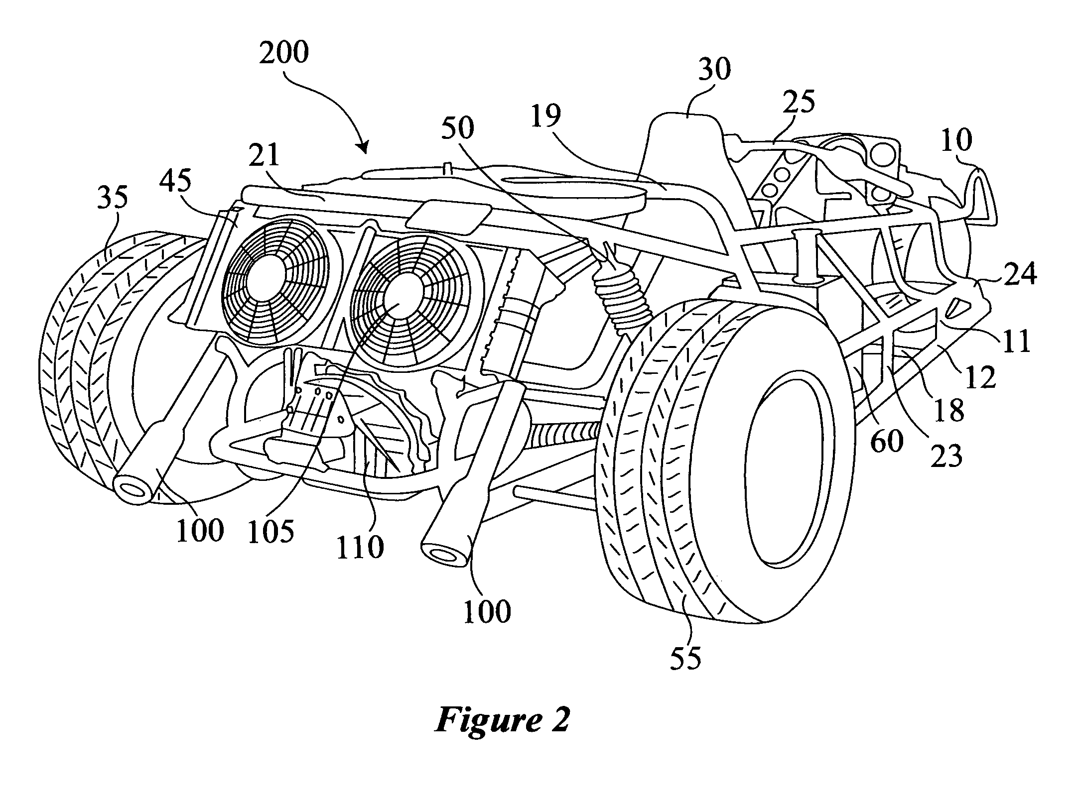 Three-wheeled motorcycle