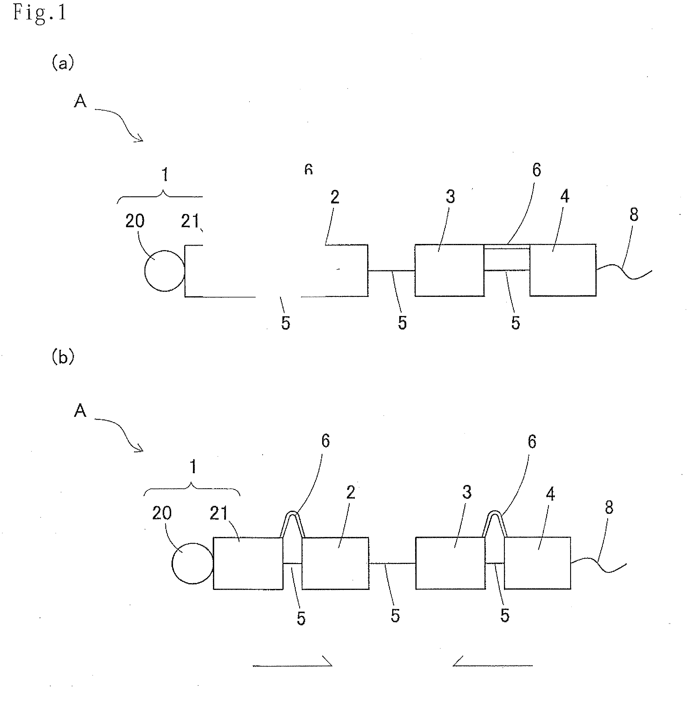 Moving device in a pipe line