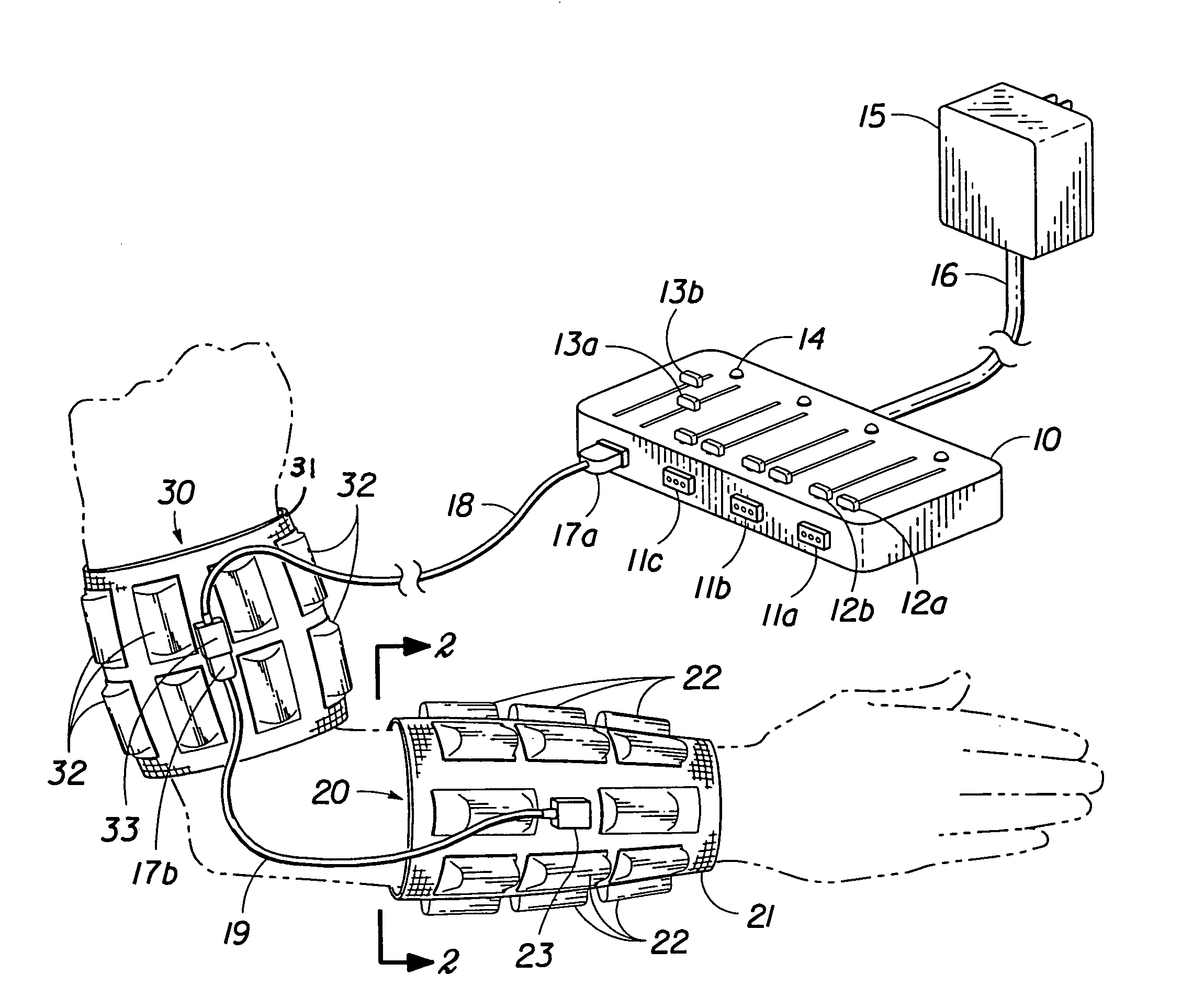 Multiple combination heat/massage devices