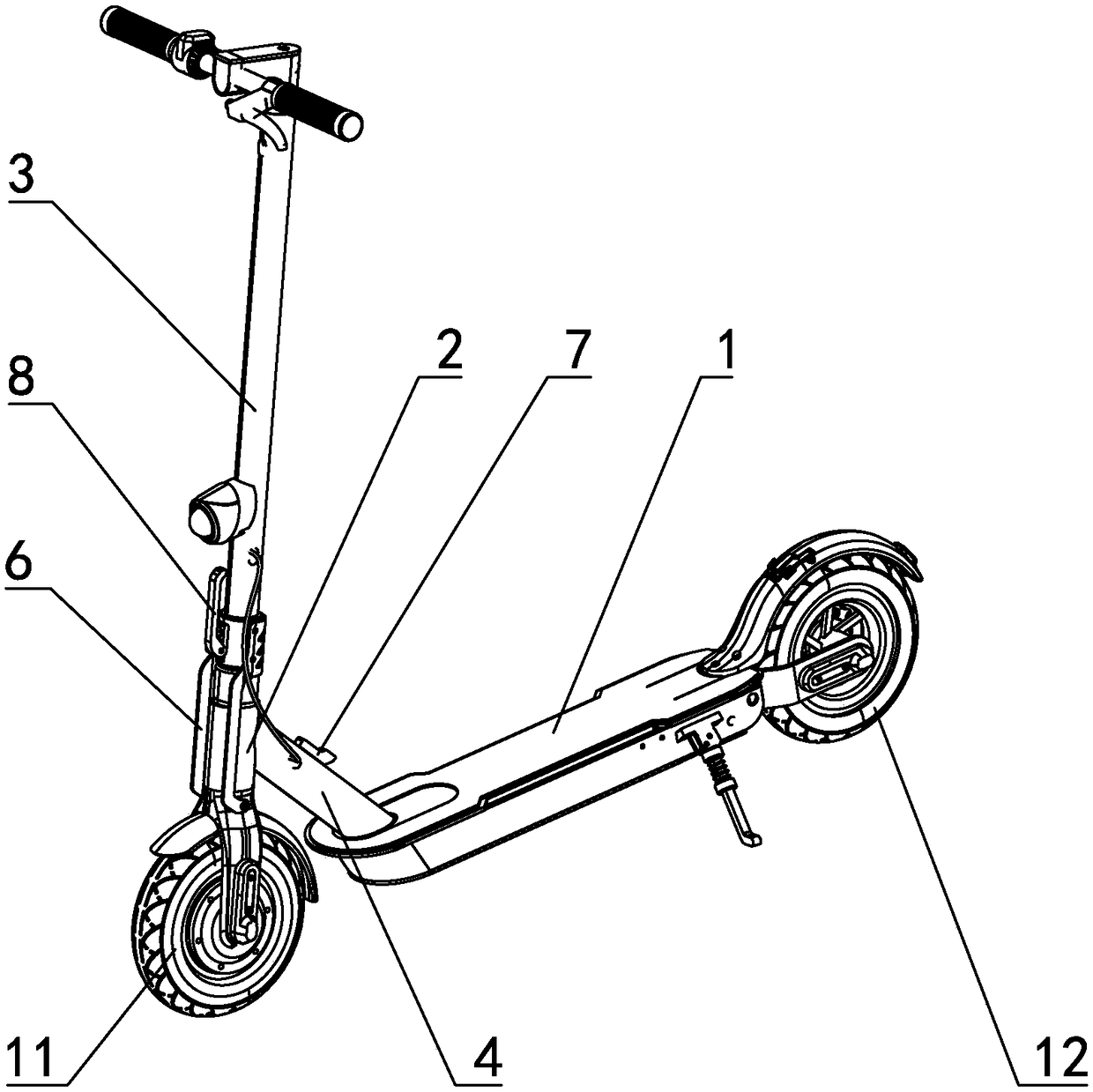 Foldable electric scooter