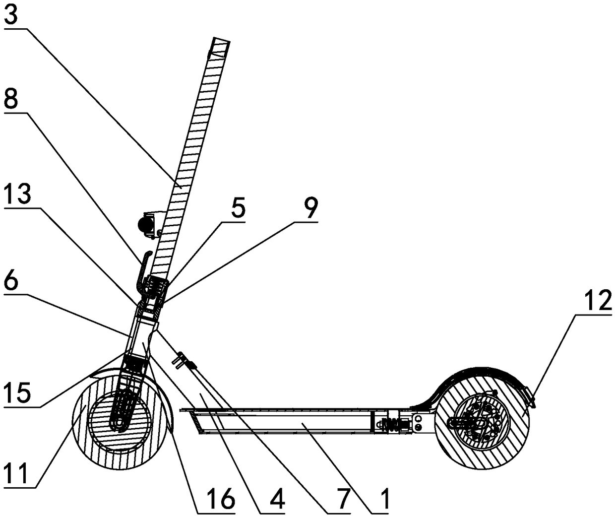 Foldable electric scooter