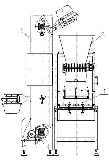 Rice subpackage machine