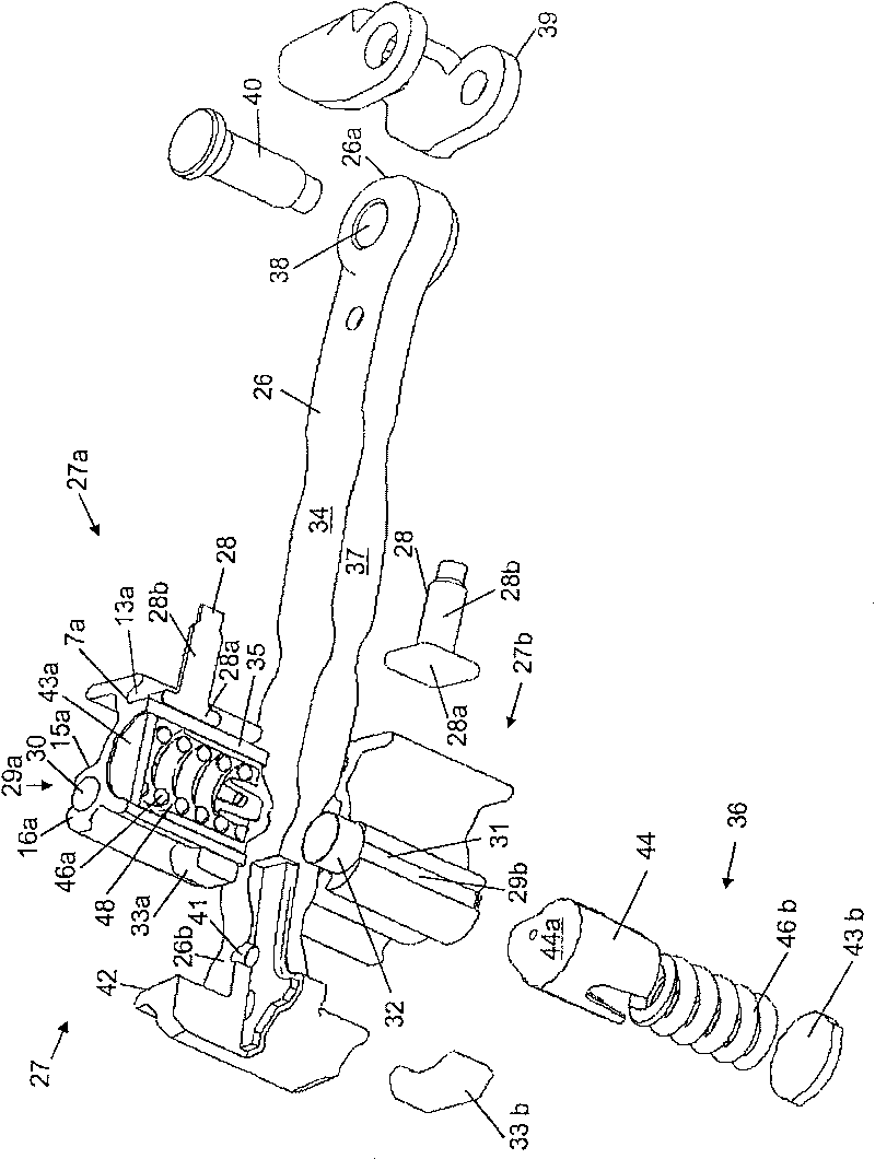 Door stay with support housing