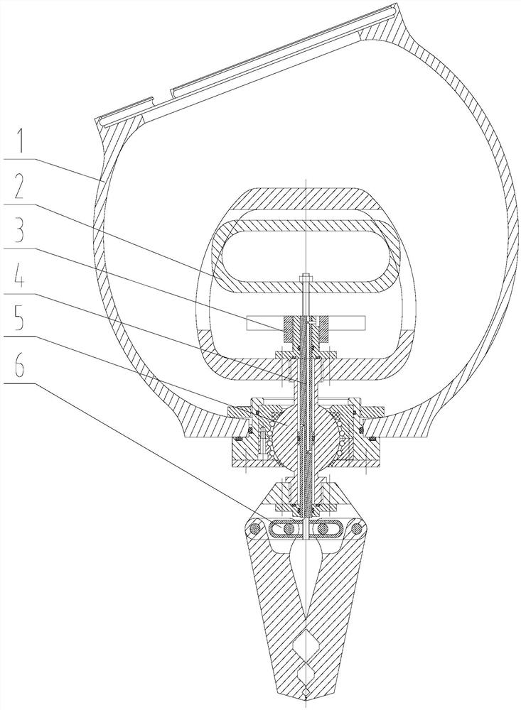 Portable spherical hinge type underwater manual clamp holder