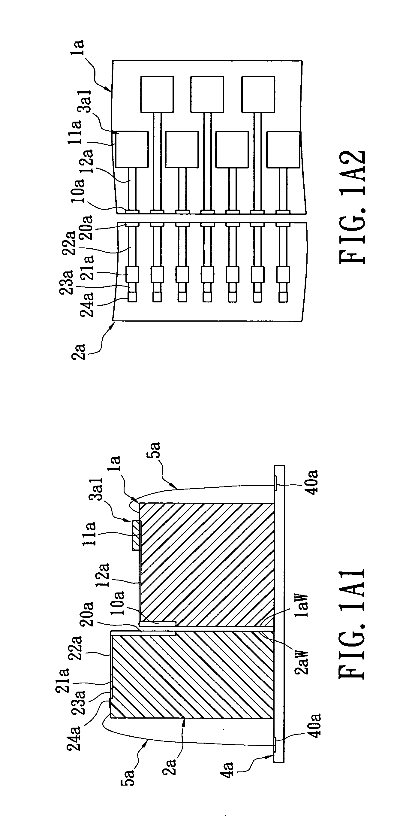 Package structure module with high density electrical connections and method for packaging the same