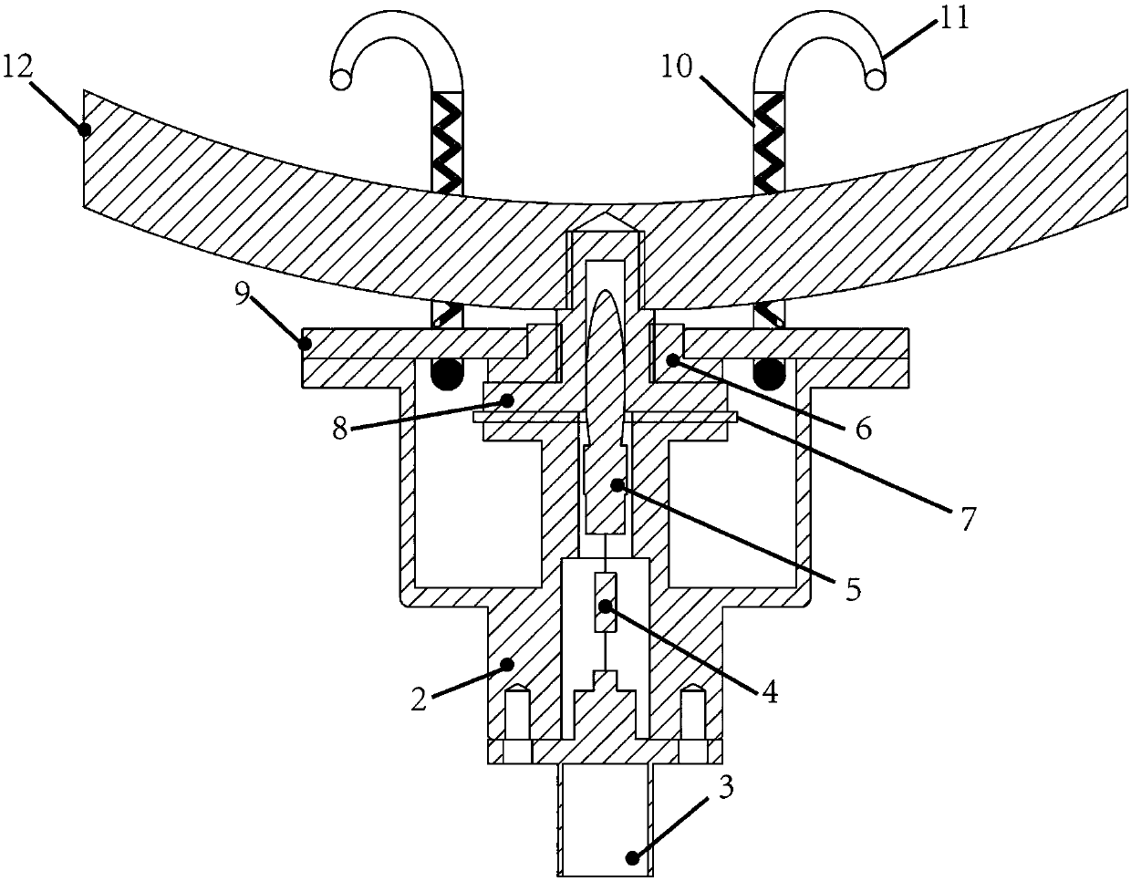 GIS basin-type insulator distributed capacitor-based bus voltage measurement device