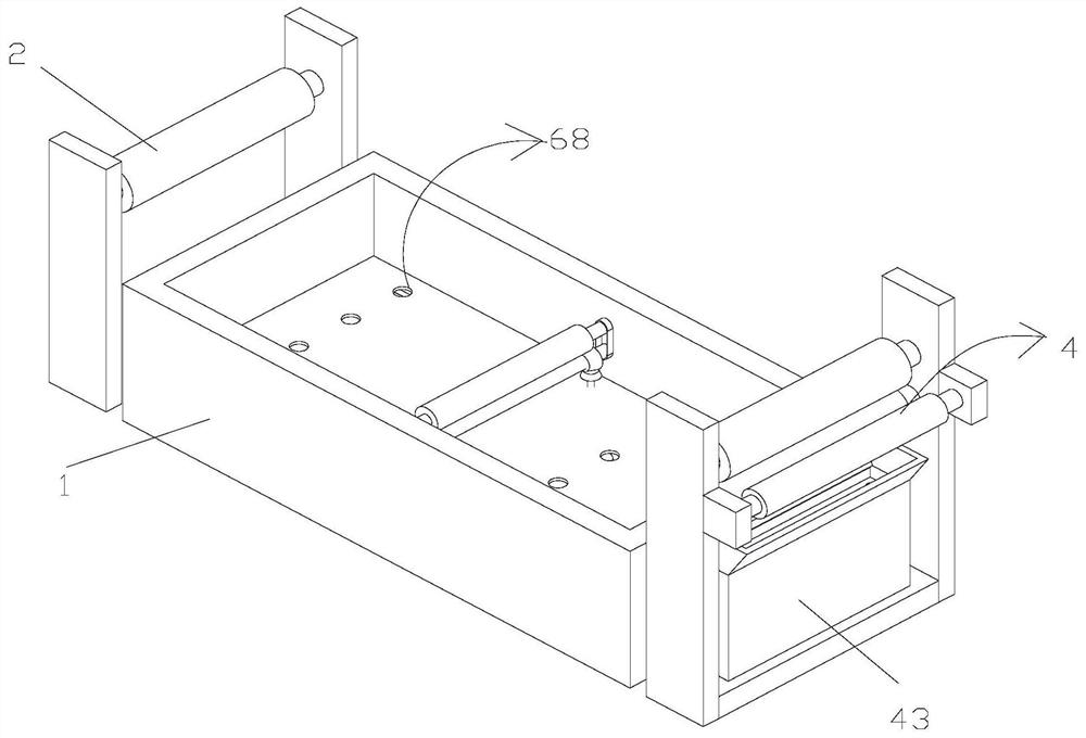 Fabric printing and dyeing process device