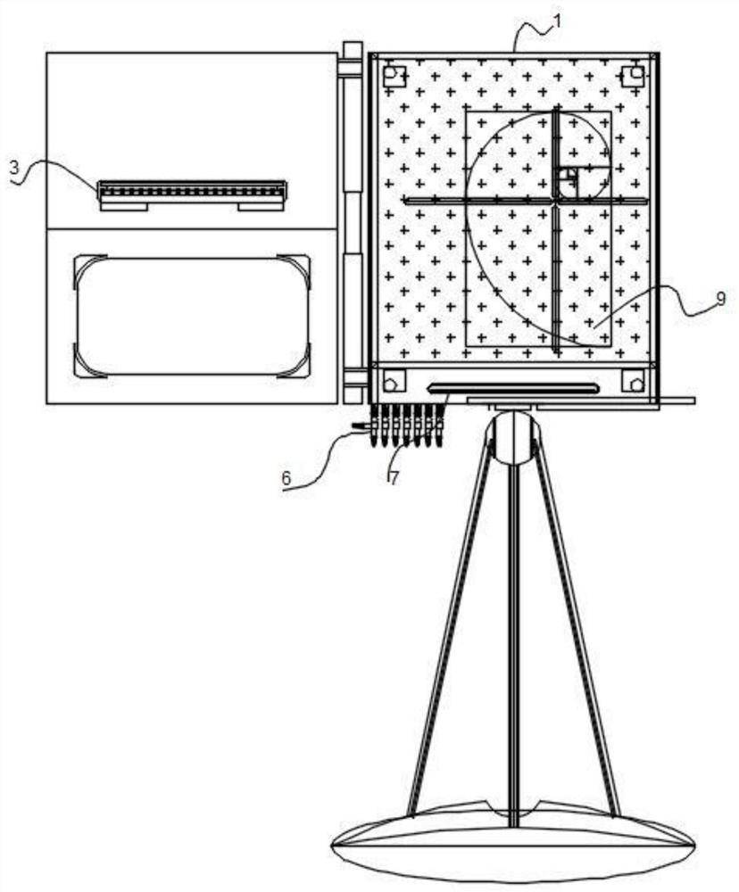 An integrated dual-purpose expansion frame for graphic design