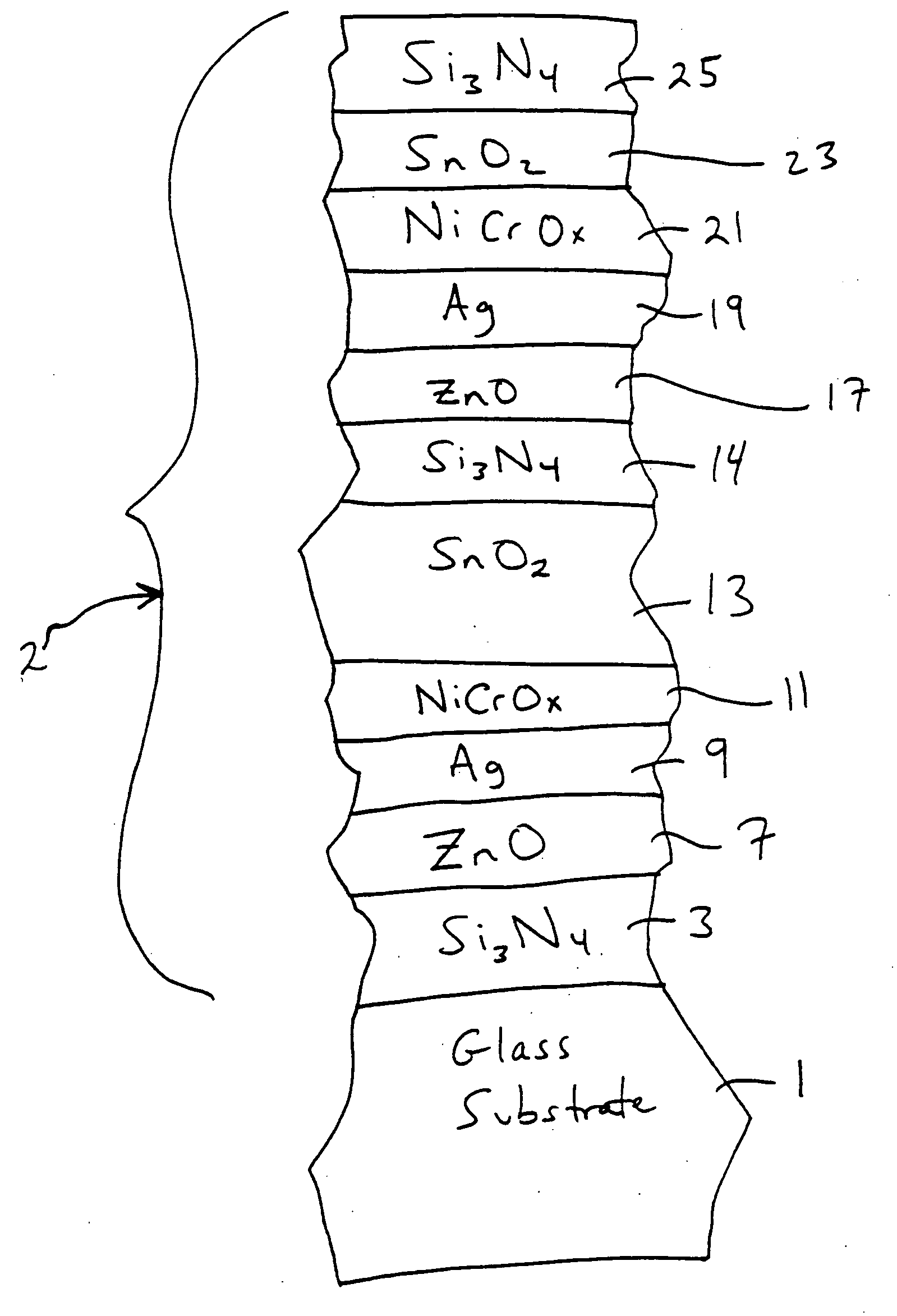 Coated article with ion treated overcoat layer and corresponding method