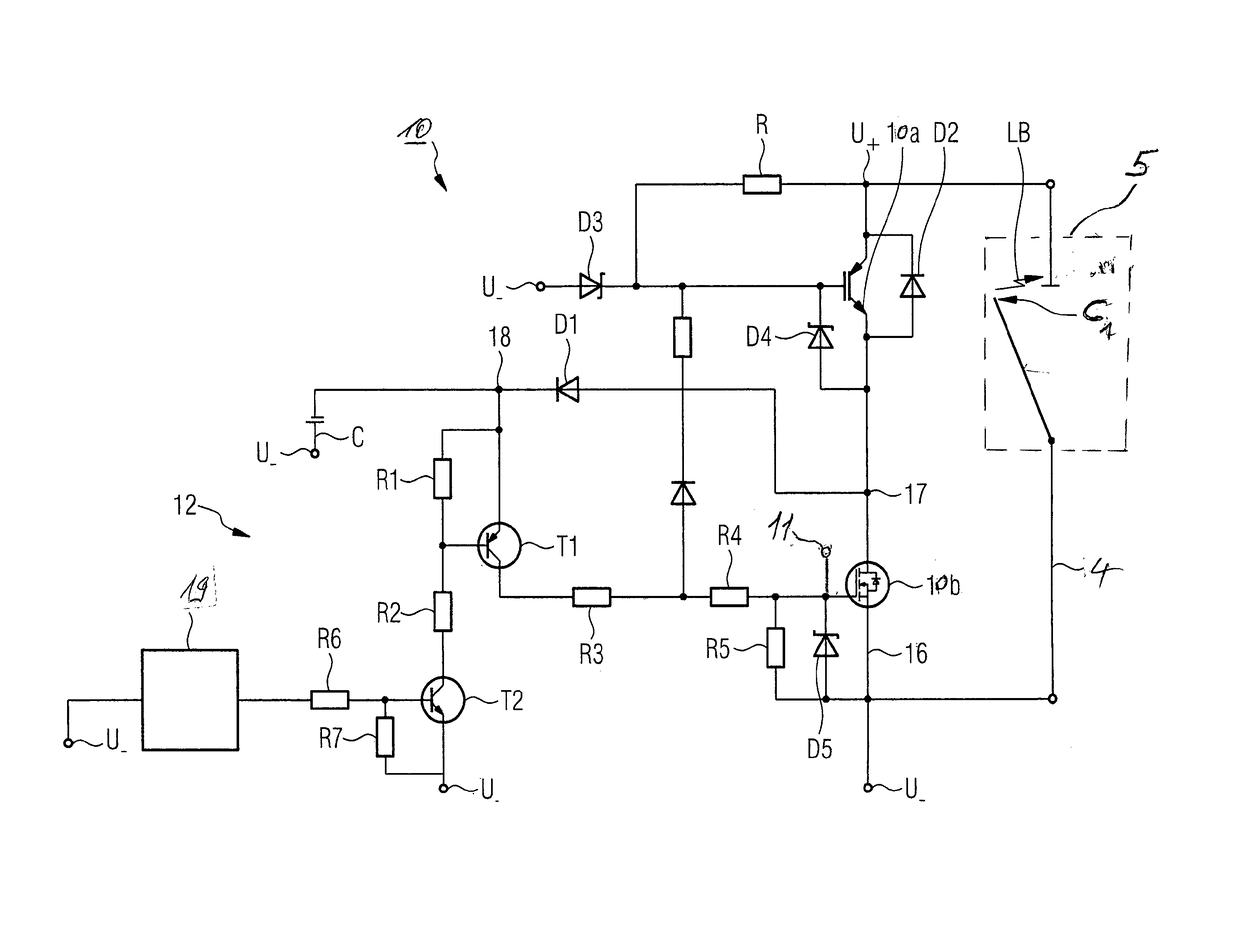 Disconnect switch for direct current interruption