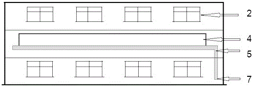 Suspension cable-stayed sound insulation device for classroom outer wall