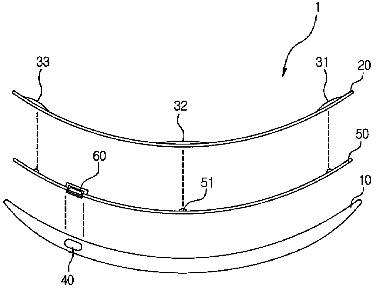 Adhesive-type heating device and manufacturing method thereof