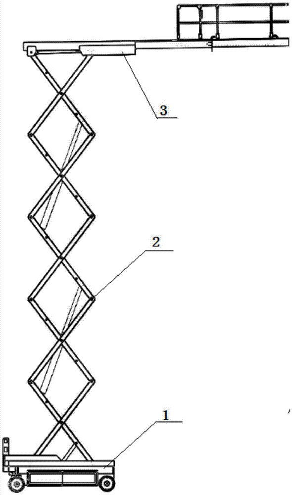 Novel scissors type high-altitude operation car