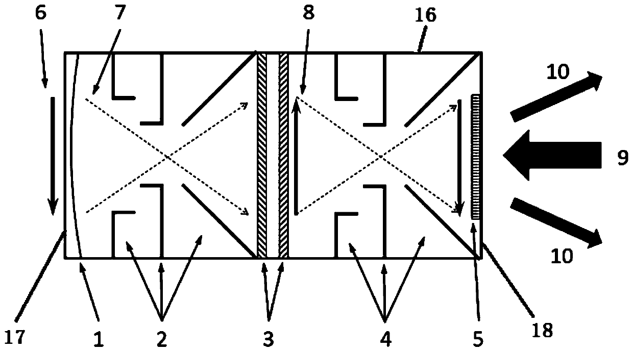 Inverted image enhanced ultrafast imaging detector