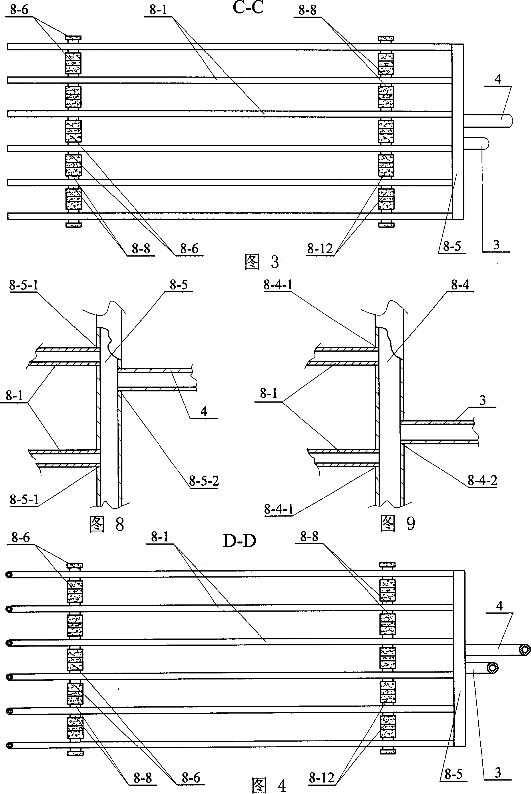 Heat pump system for treating cold area after sewage-primary sewage