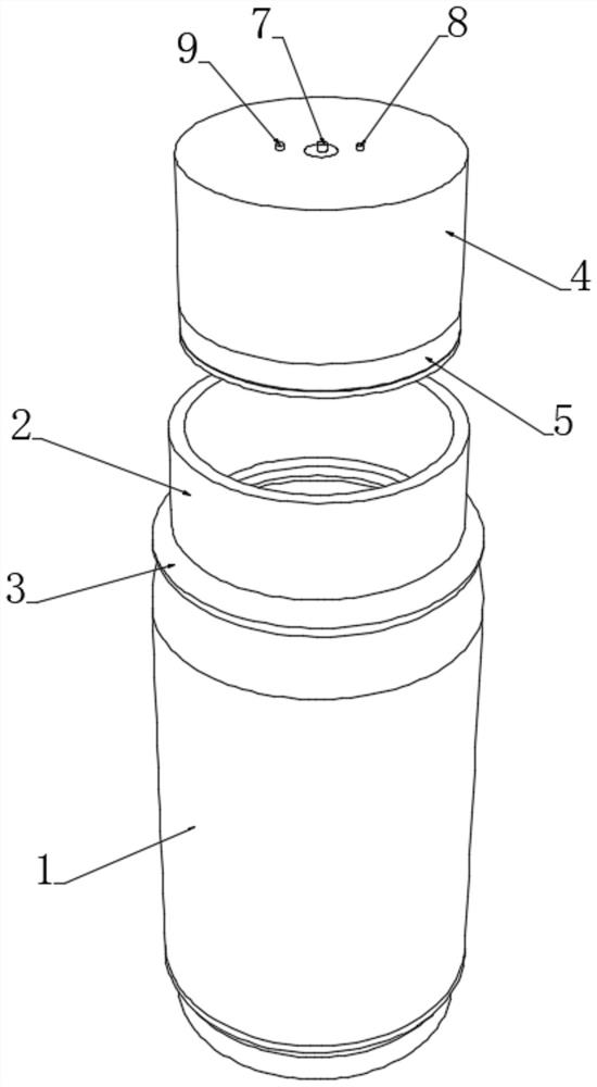 High-sealing-performance vaccine glass bottle