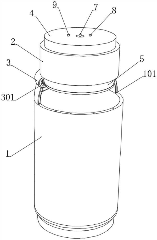 High-sealing-performance vaccine glass bottle