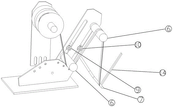 Intermediate film breakage detection device for knitting machine and control method