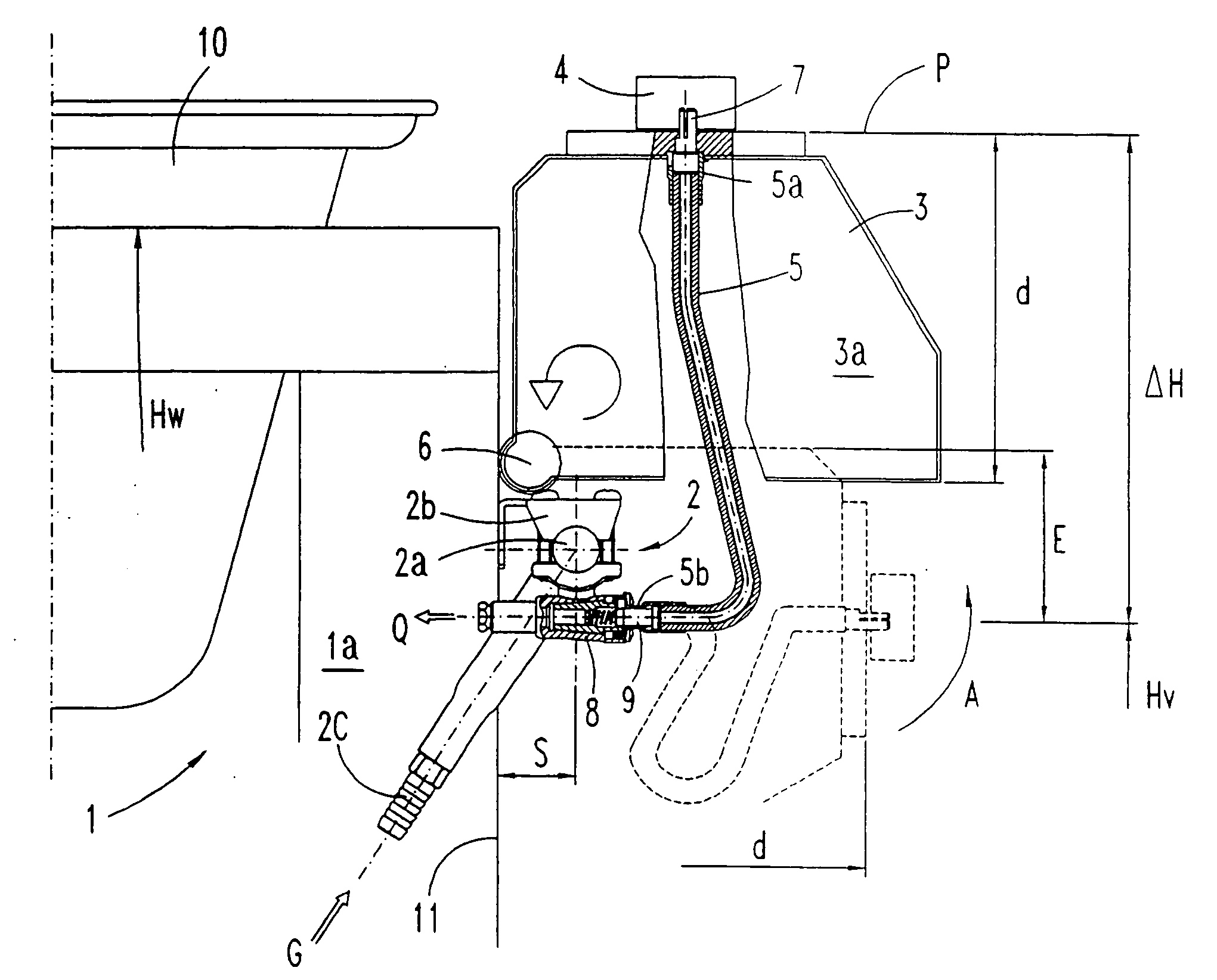 Gas cooker appliance with an orientable control panel