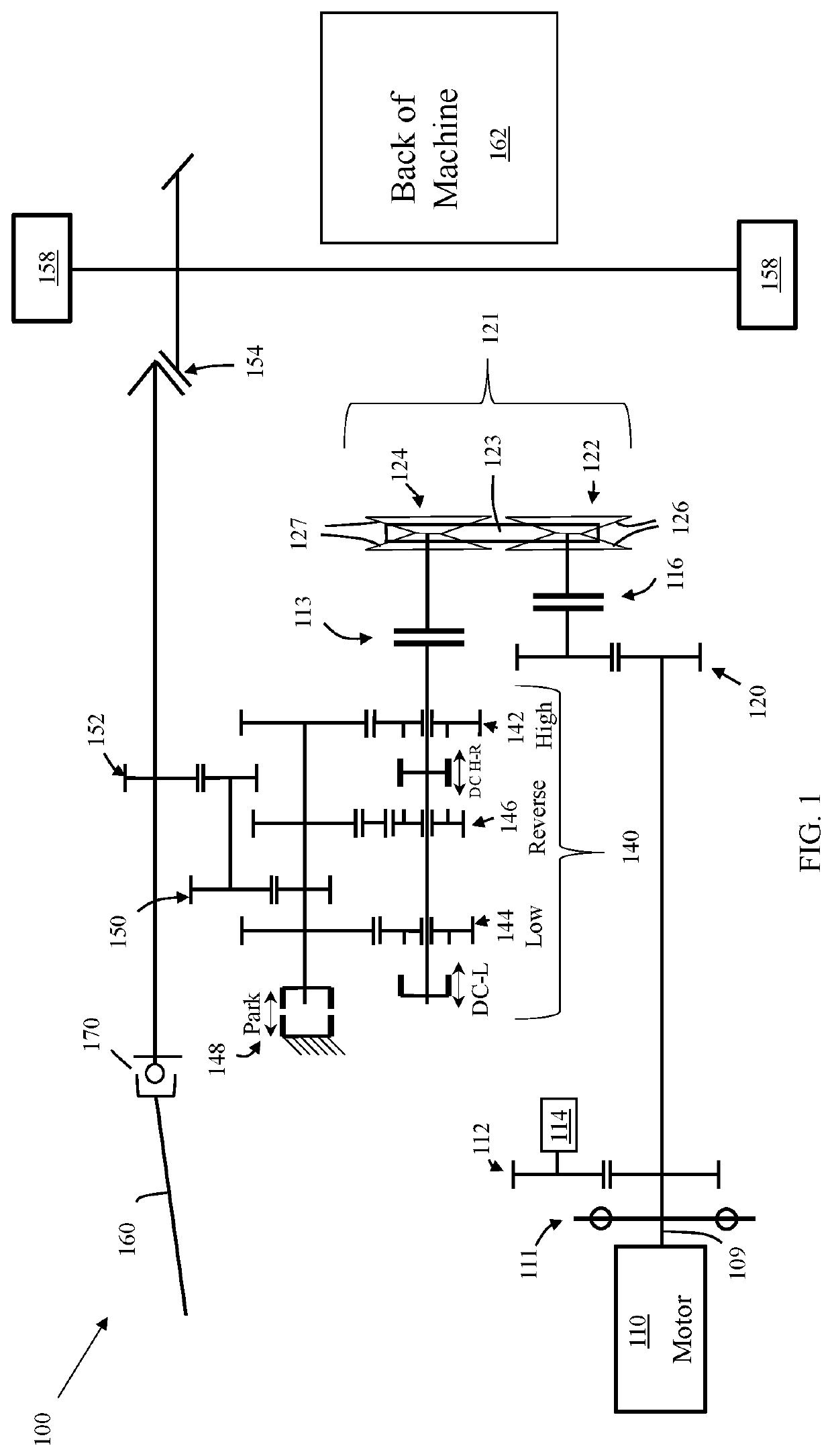 Drivetrain layout with cvt