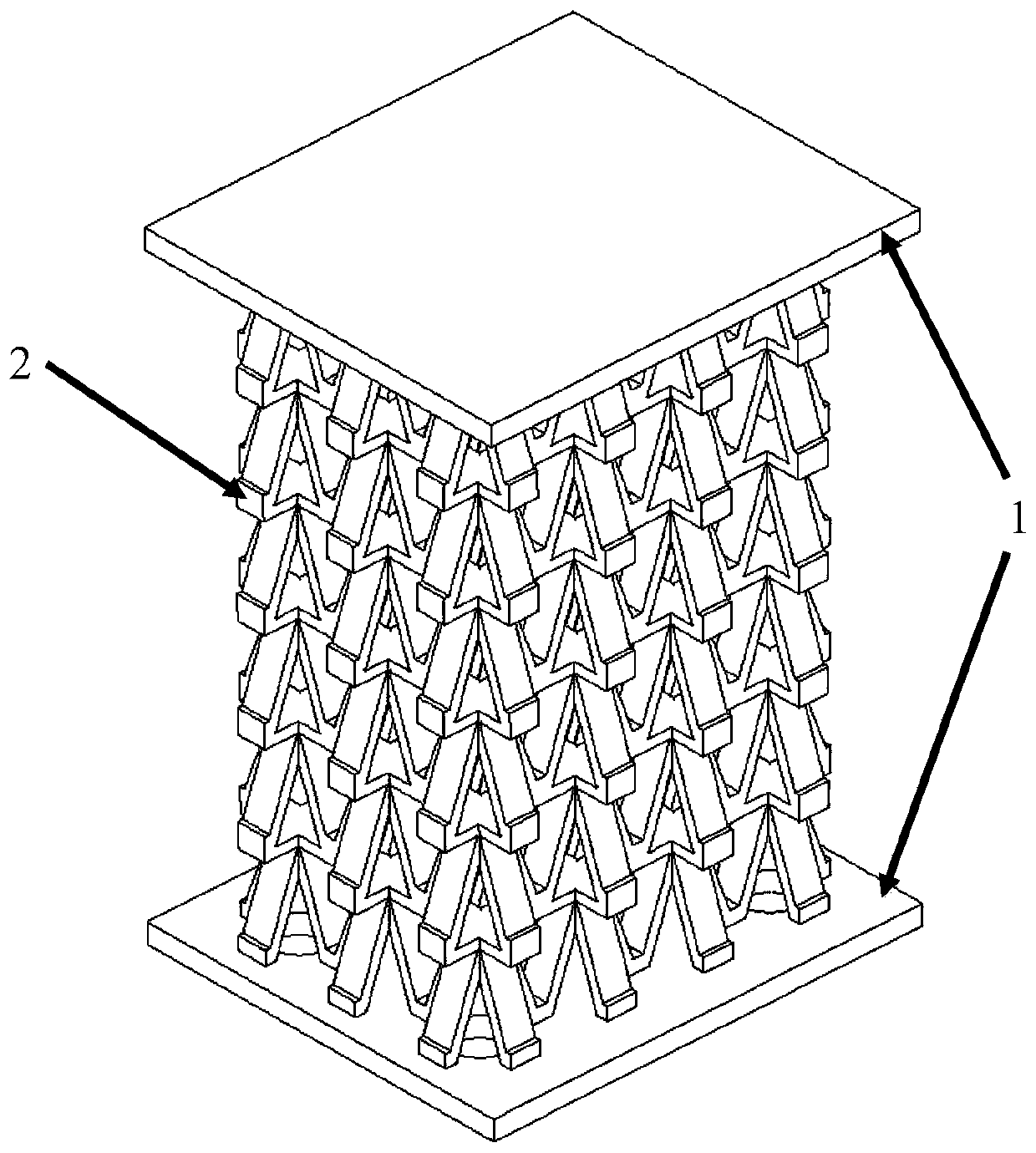 Biomimetic skeleton type memory alloy collision buffer