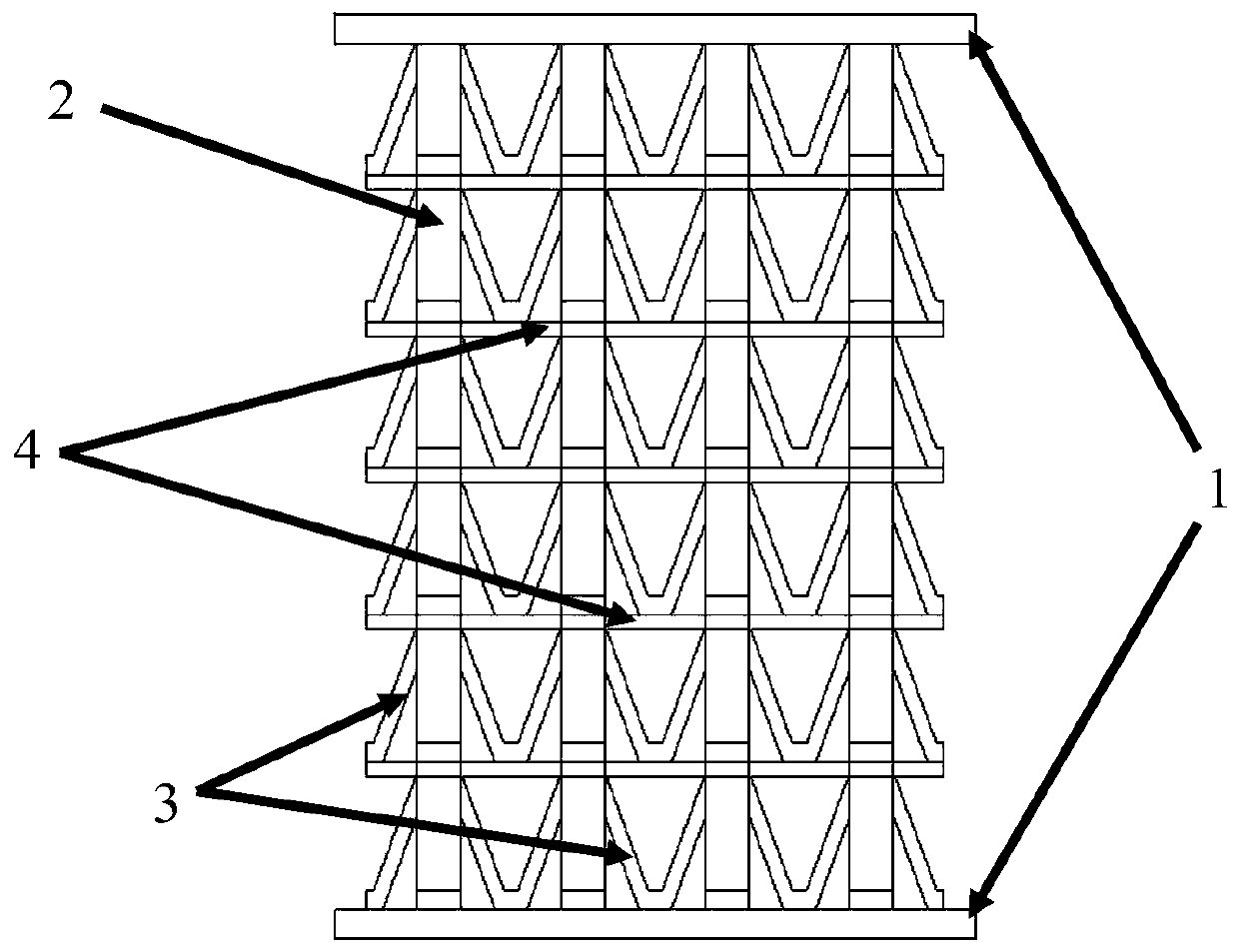 Biomimetic skeleton type memory alloy collision buffer