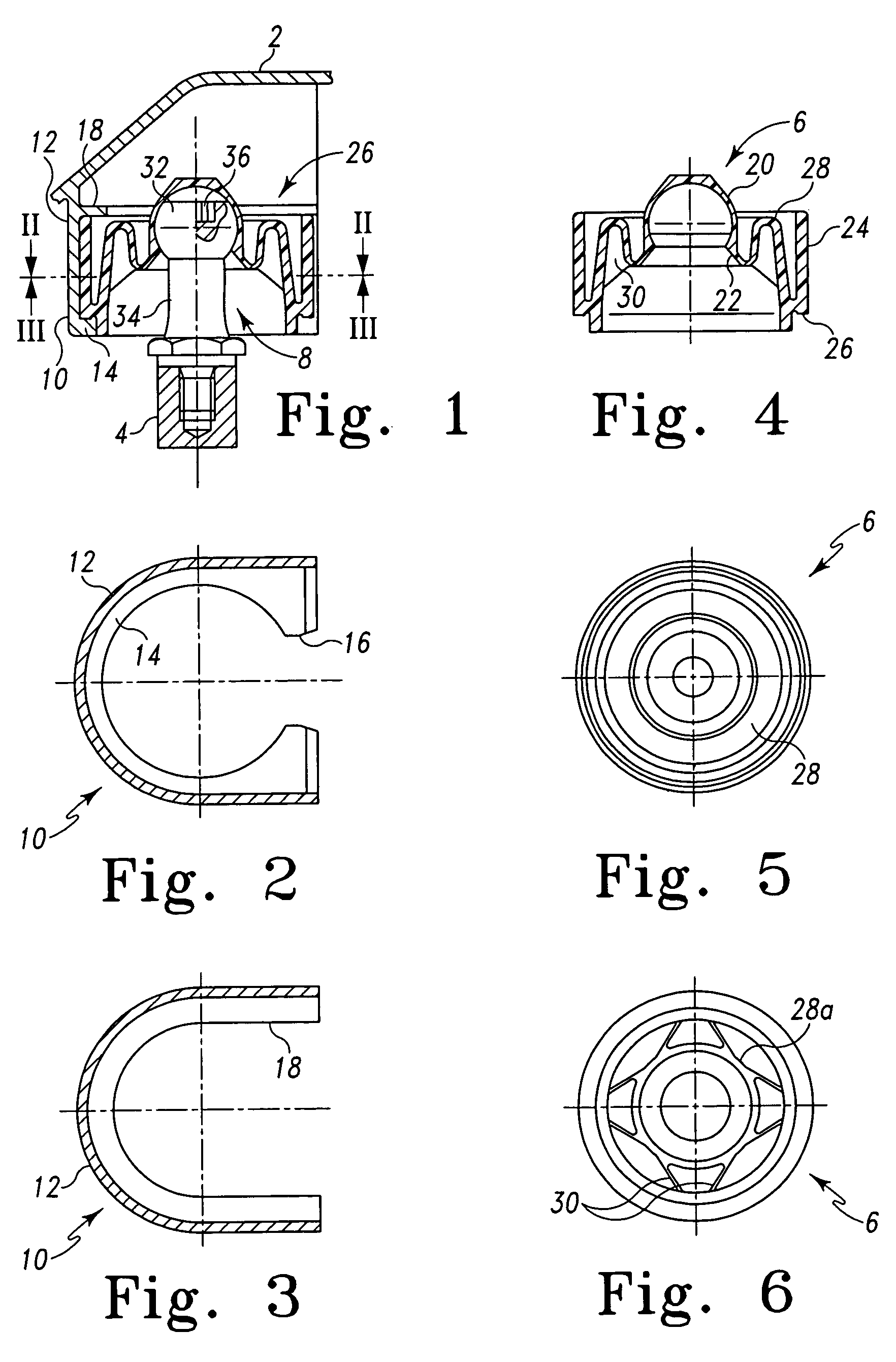 Plug-in coupling allowing for compensating movements