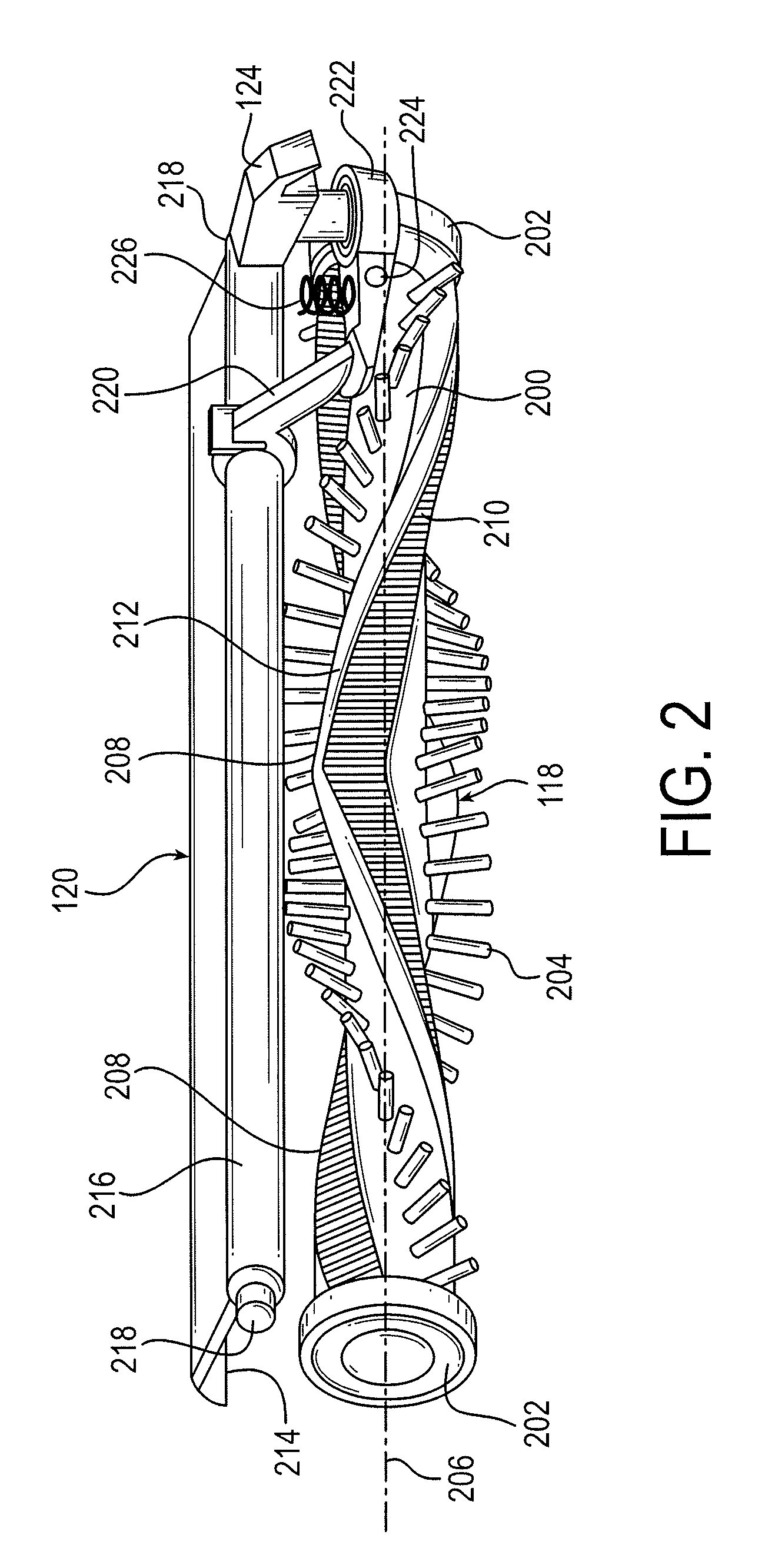 Vacuum cleaner agitator cleaner with power control