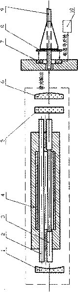 Laser fiber core diameter intelligent identification device