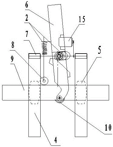 Artificial supplementary handheld electric pomelo tree girdling device with gear and rack reducing branch clamping function