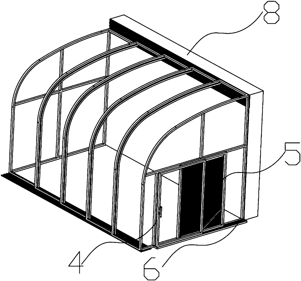 Retractable sunlight room