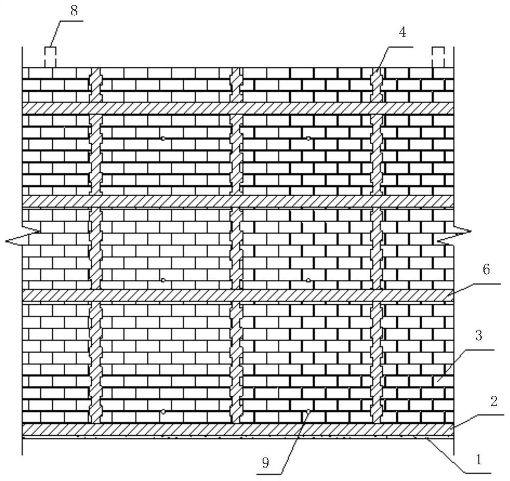 Side formwork structure of deep foundation and its construction method