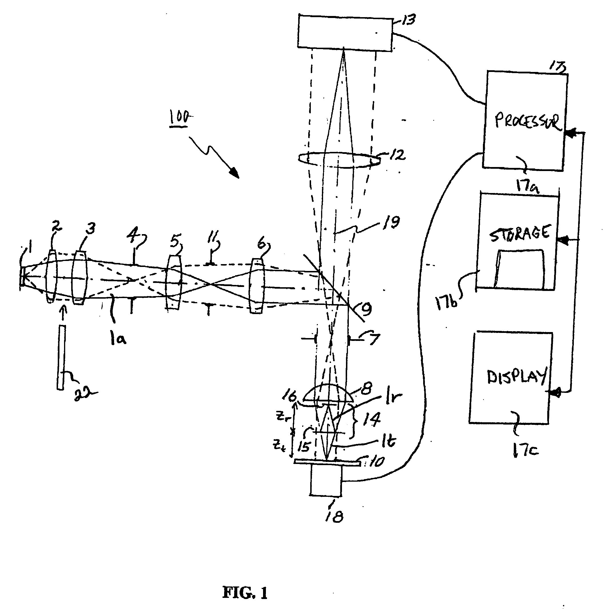 Method and apparatus for optically analyzing a surface