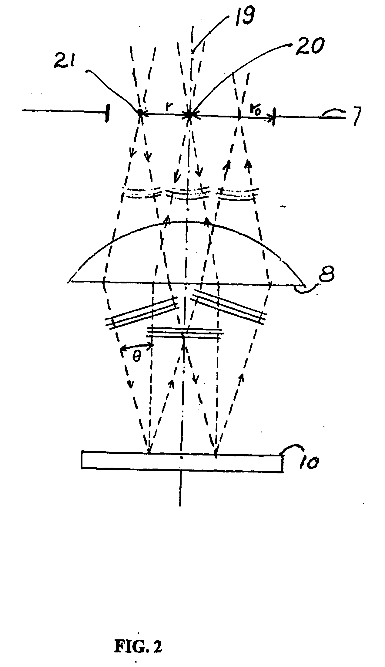 Method and apparatus for optically analyzing a surface