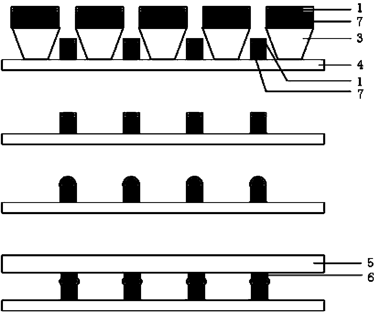 Novel focal plane array electrical interconnection process