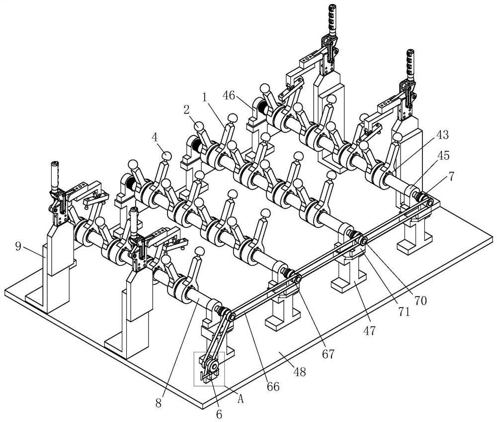 Self-adaptive positioning combination clamp for welding curved-surface panels