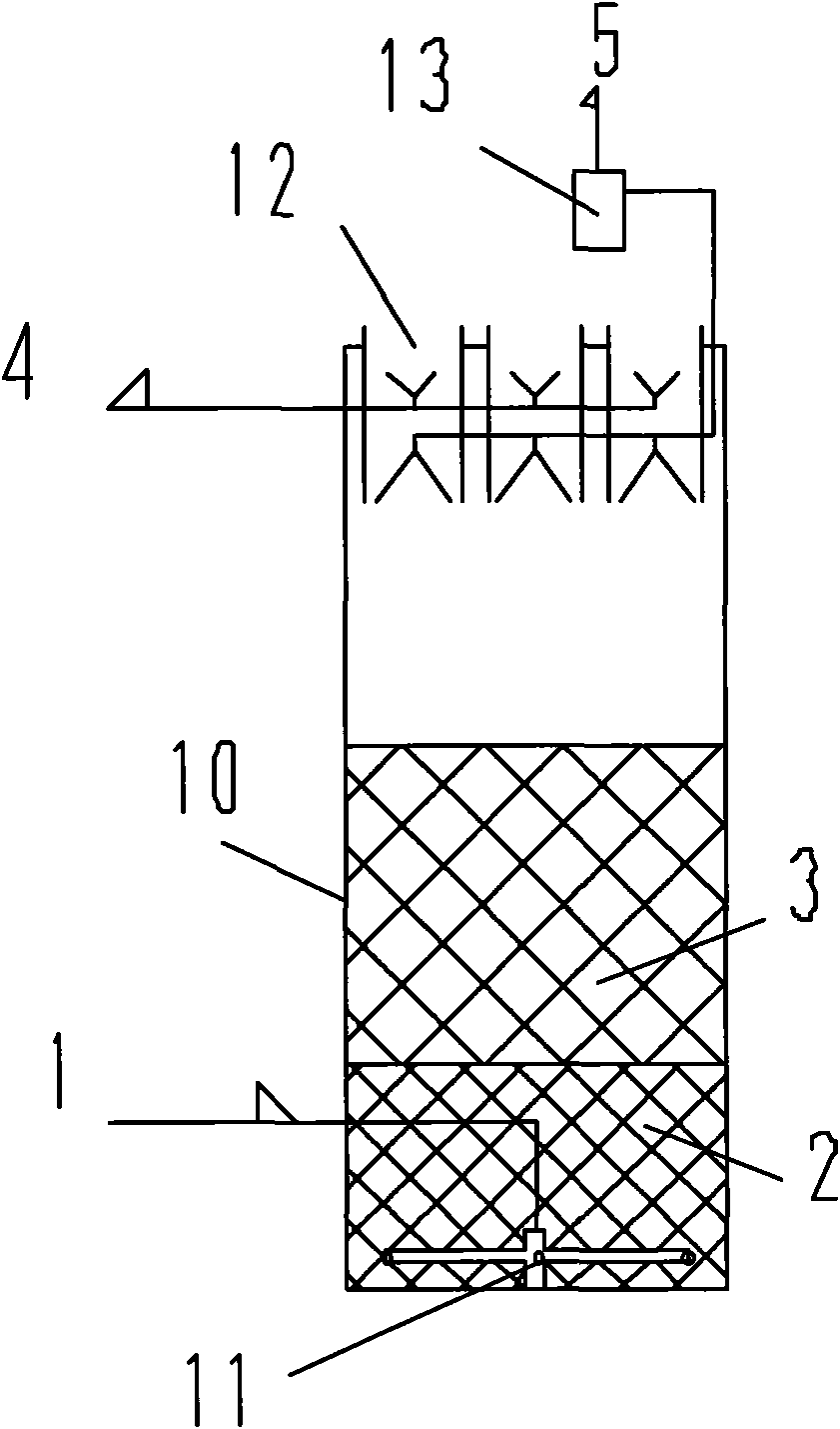 Organic waste water anaerobic treatment method