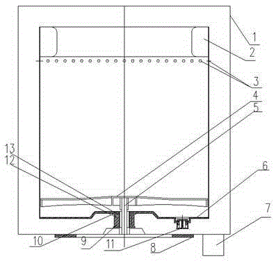 Environmentally friendly water-waving washing machine and water draining method thereof