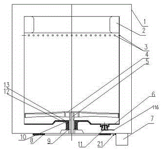 Environmentally friendly water-waving washing machine and water draining method thereof