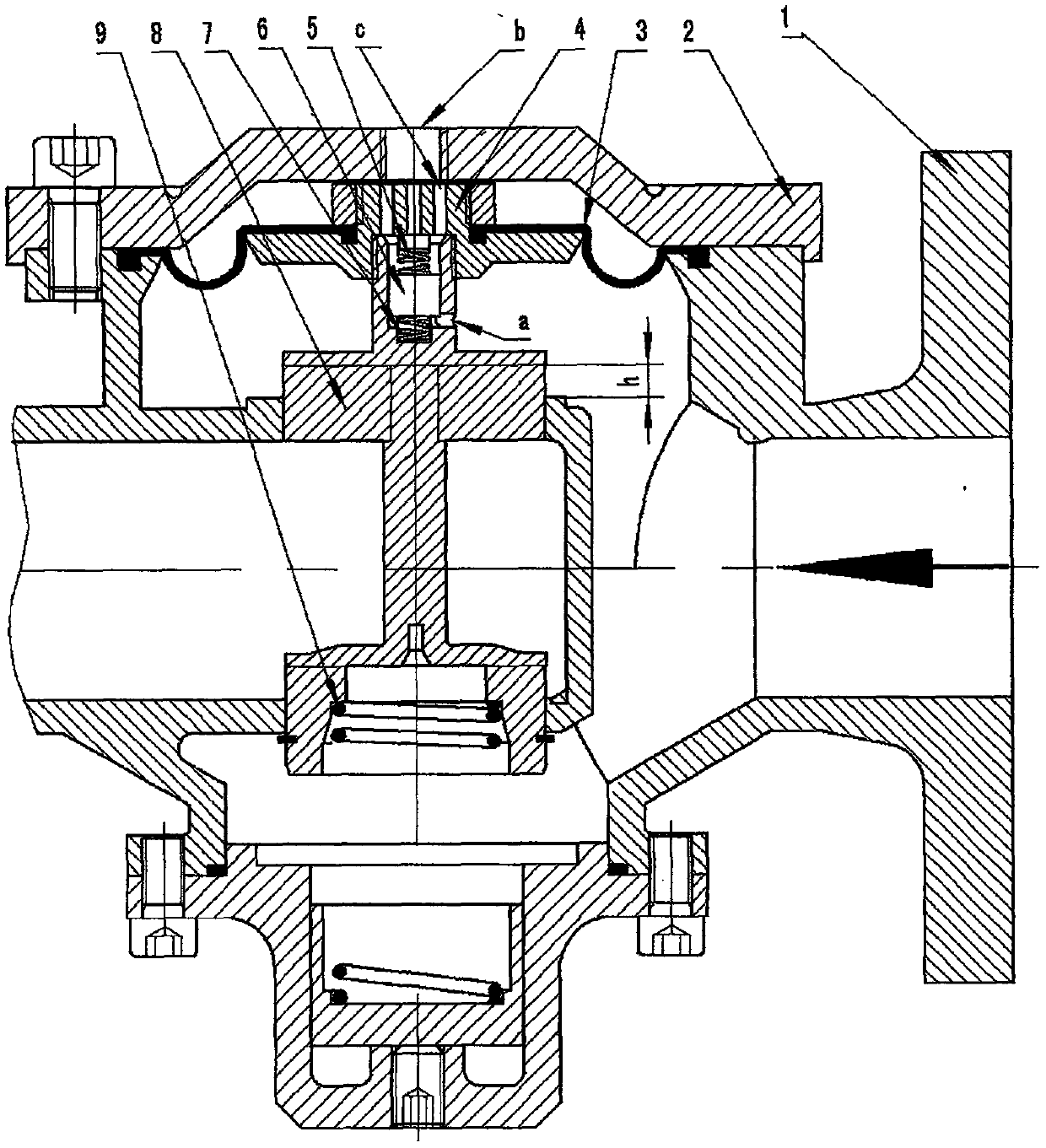 Compensation device for valve opening and closing mechanism