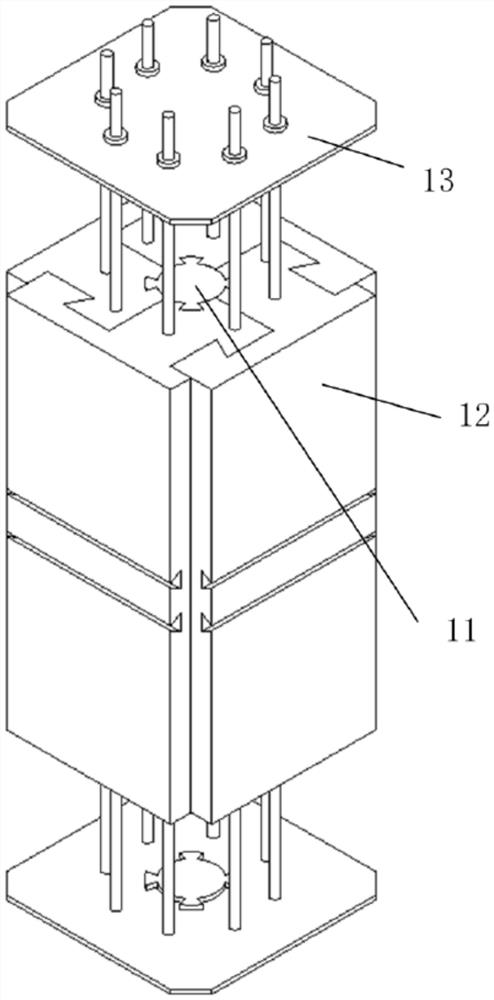 Self-tie steel-wood combined joint and mounting method