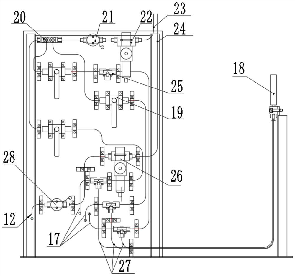 Oil cylinder airtightness detection device